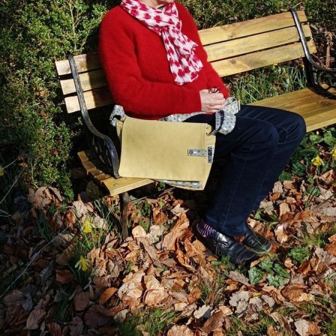 Besace toile Cayman jaune - Futon
