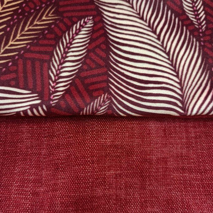 Besace velours Rober corail-Rabat Syntra