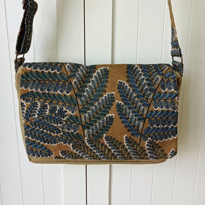 Besace roile Cayman bronze - Rabat lin Victoire kaki