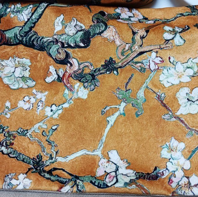 Besace toile Cayman beige_Rabat velours Van Gogh jaune