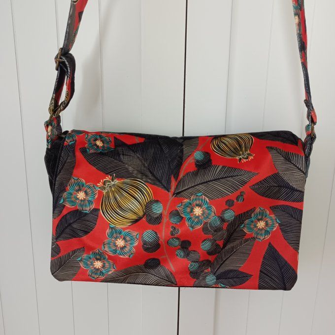 Besace velours anthracite - Rabat Fruit du paradis