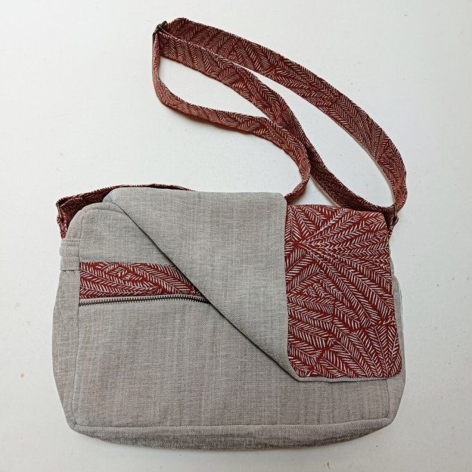 Besace velours Rober Ficelle - Rabat Kyoto