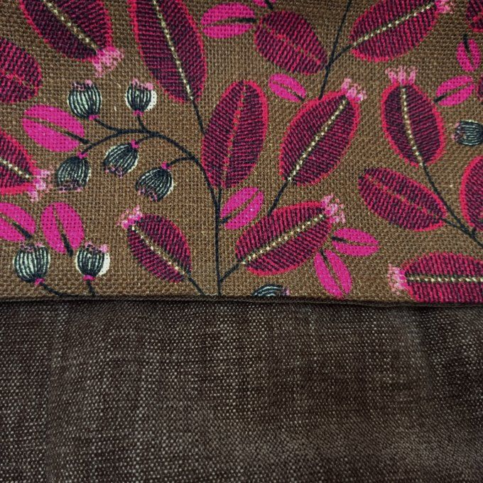 Besace velours Rober  brun - Rabat lin Lifestyle rose