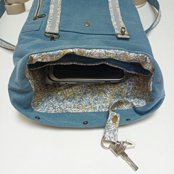 Sac à dos coursier toile Cayman jaune - Liberty - Copie