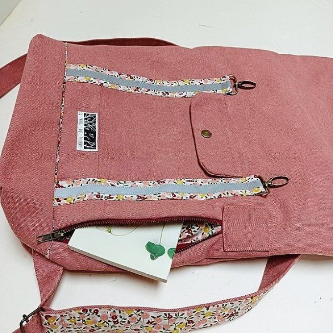 Sac à dos cours ier toile Cayman terracotta - Liberty