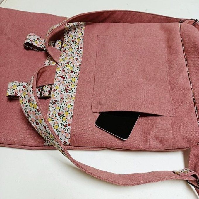 Sac à dos cours ier toile Cayman terracotta - Liberty