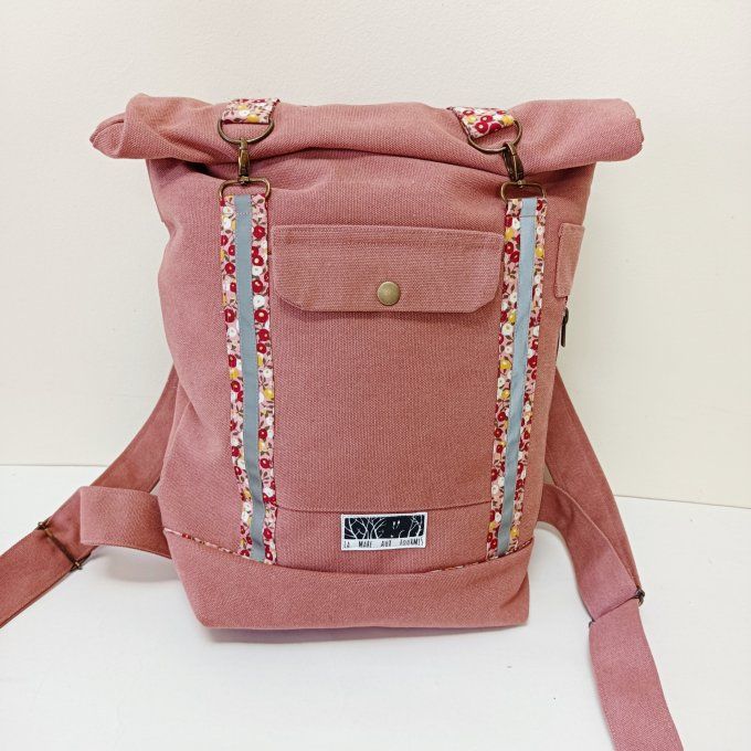 Sac à dos coursier toile Cayman terracotta - Liberty rouge