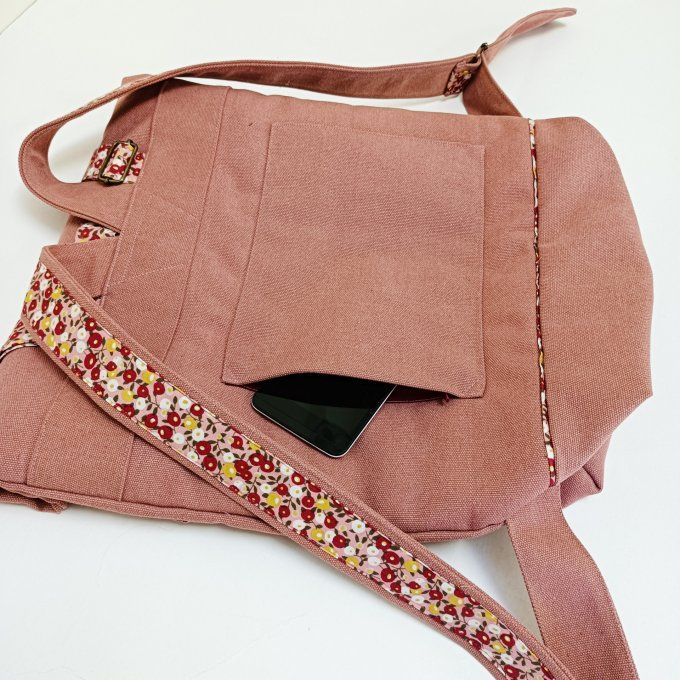 Sac à dos coursier toile Cayman terracotta - Liberty rouge