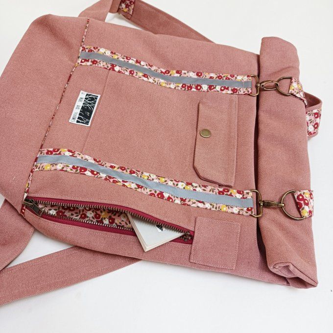 Sac à dos coursier toile Cayman terracotta - Liberty rouge