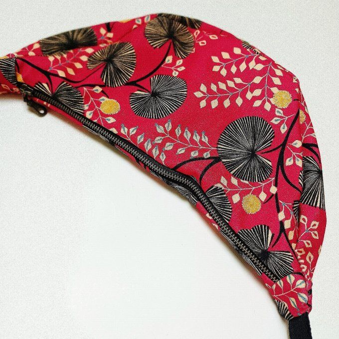 Sac demi-lune - Pondichery rose