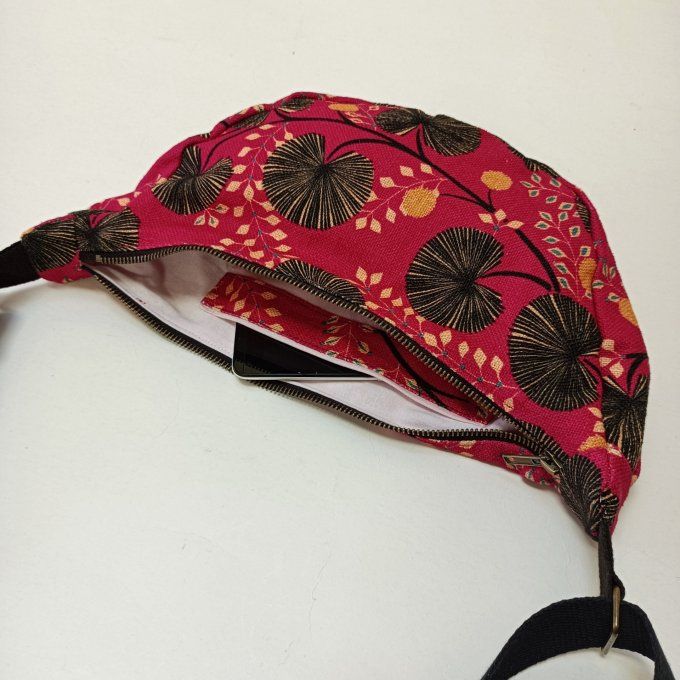 Sac demi-lune - Pondichery rouge