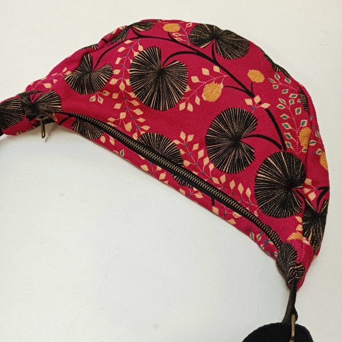 Sac demi-lune - Pondichery rouge