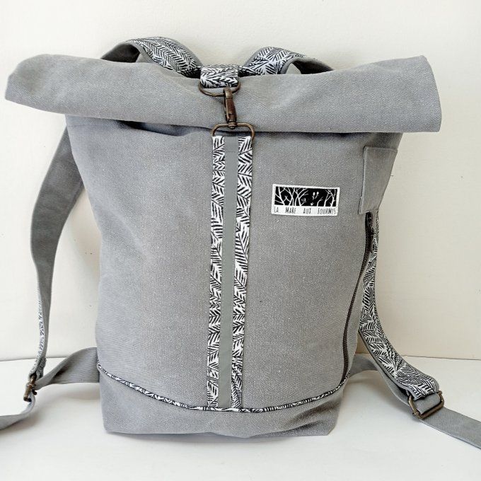 Sac à dos zip-top toile Cayman gis-Tokyo