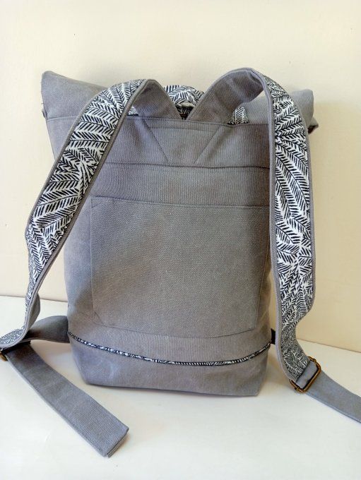 Sac à dos zip-top toile Cayman gis-Tokyo