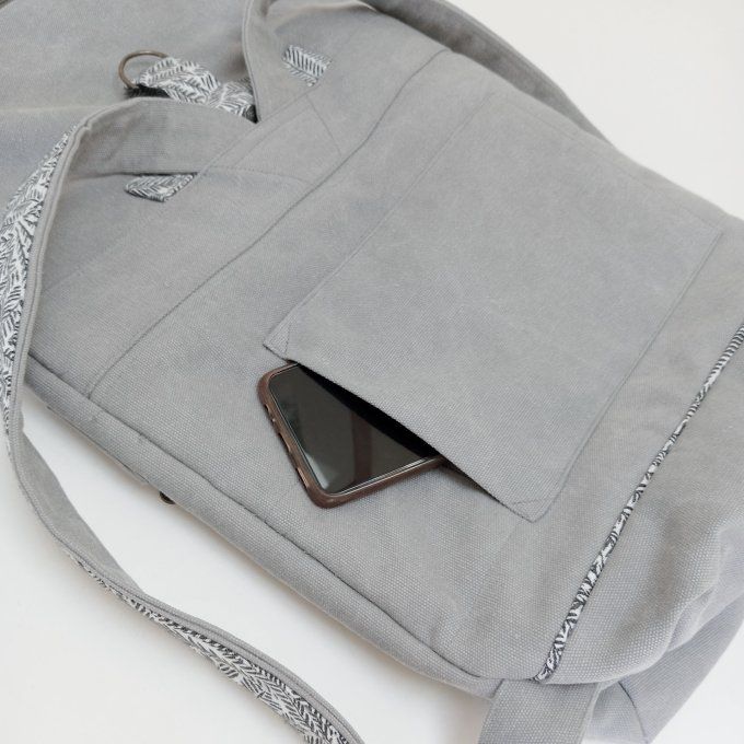 Sac à dos zip-top toile Cayman gis-Tokyo