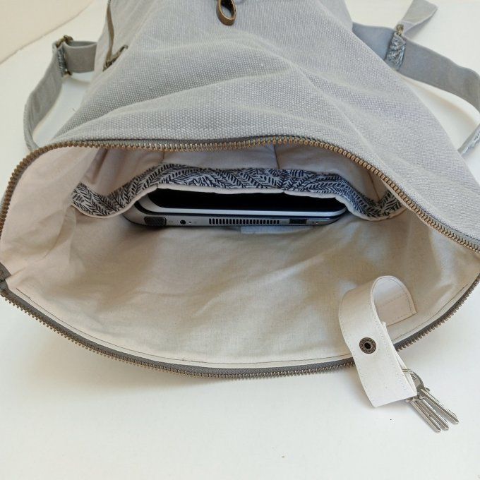 Sac à dos zip-top toile Cayman gis-Tokyo