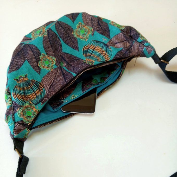 Sac demi-lune - Lin vert Fruits du paradis