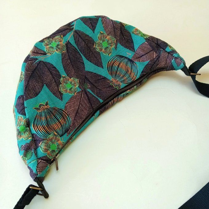 Sac demi-lune - Lin vert Fruits du paradis