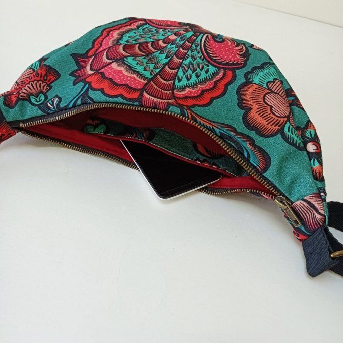 Sac demi-lune coton Indienne