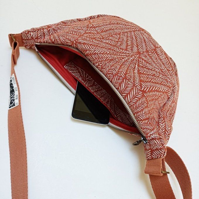 Sac demi-lune - Kyoto terracotta Thévenon