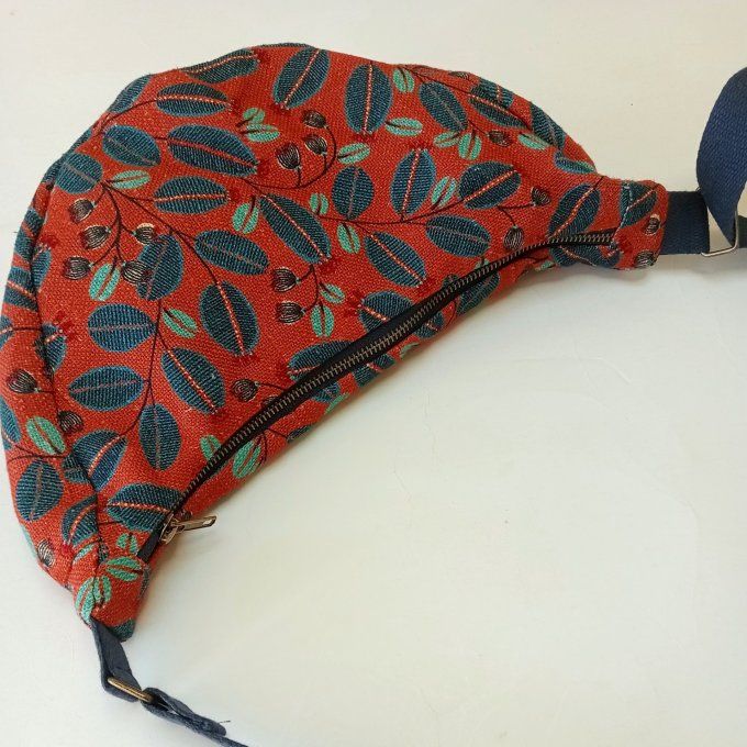 Sac demi-lune - Lin corail Life style