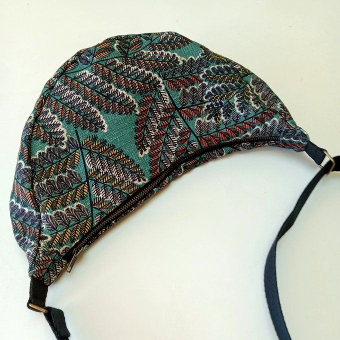 Sac demi-lune - Lin vert/terra Victoire