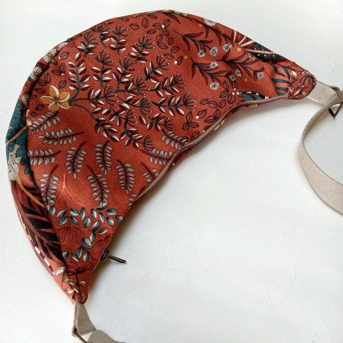 Sac demi-lune - Coton terra Wonderful world