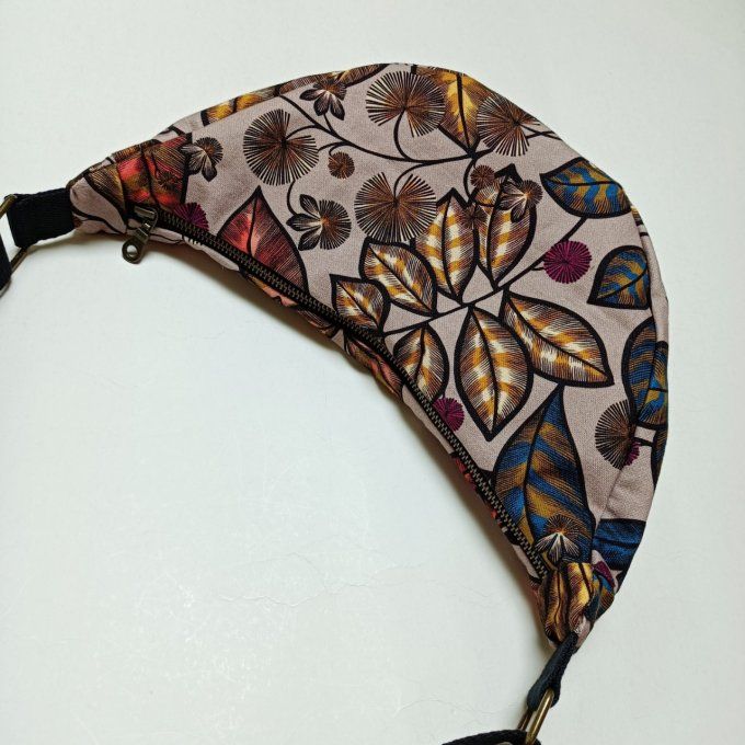 Sac demi-lune - Rainbow tree beige